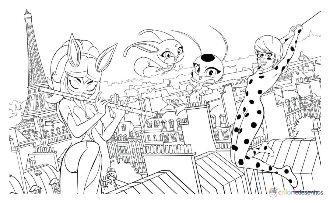 Ladybug para colorir