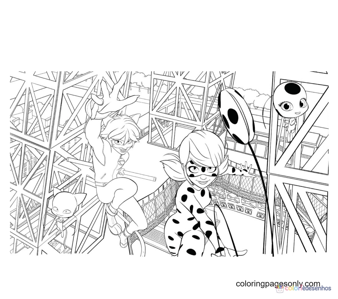 Ladybug para colorir
