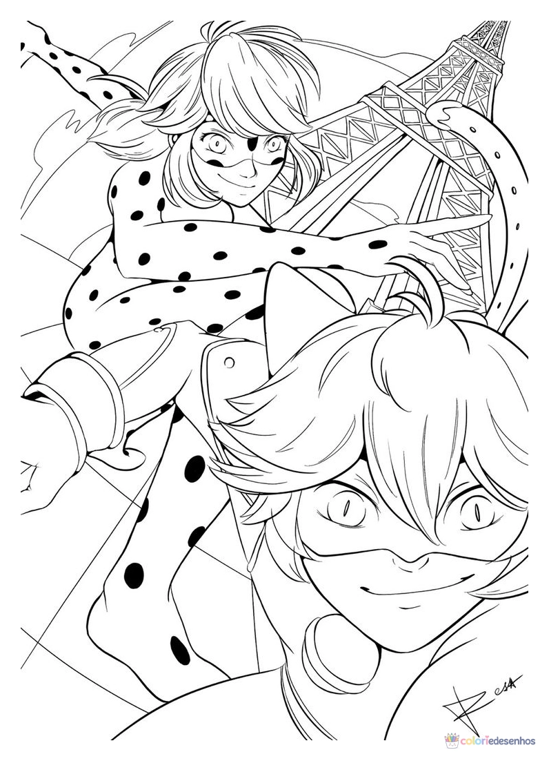 Ladybug para colorir