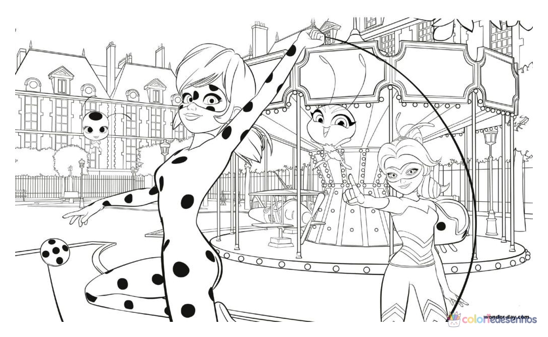 Ladybug para colorir