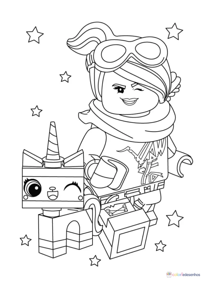 Desenhos de LEGO para colorir