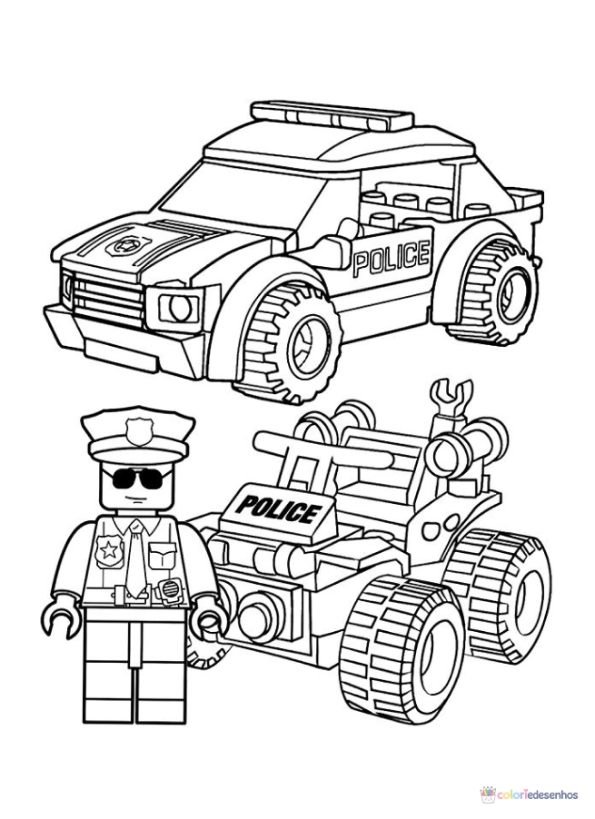 Lego para colorir