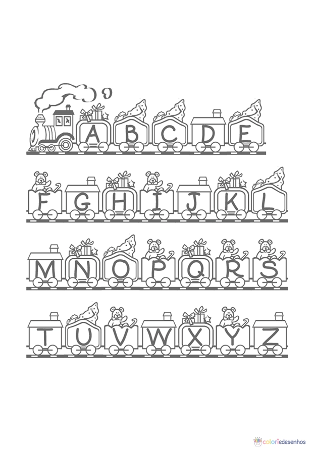 Letras (Alfabeto) para colorir
