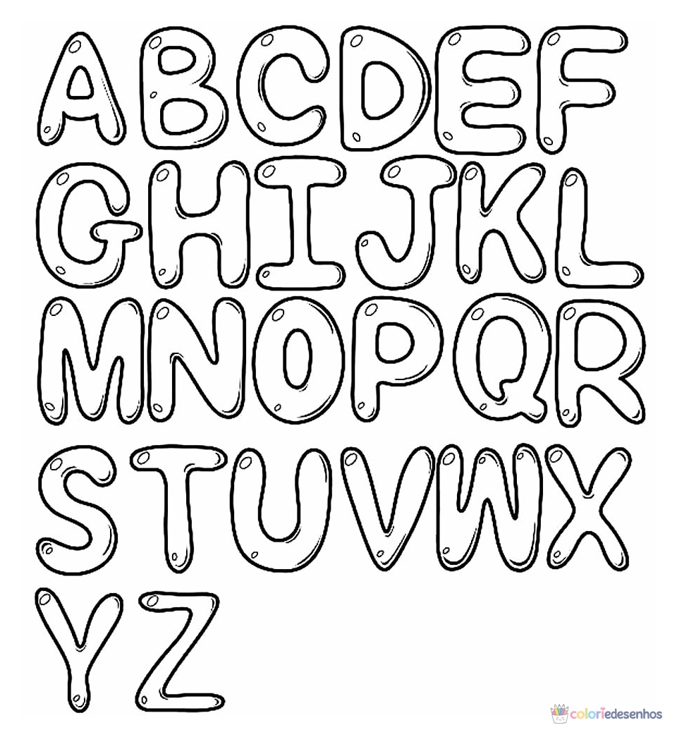 Letras (Alfabeto) para colorir