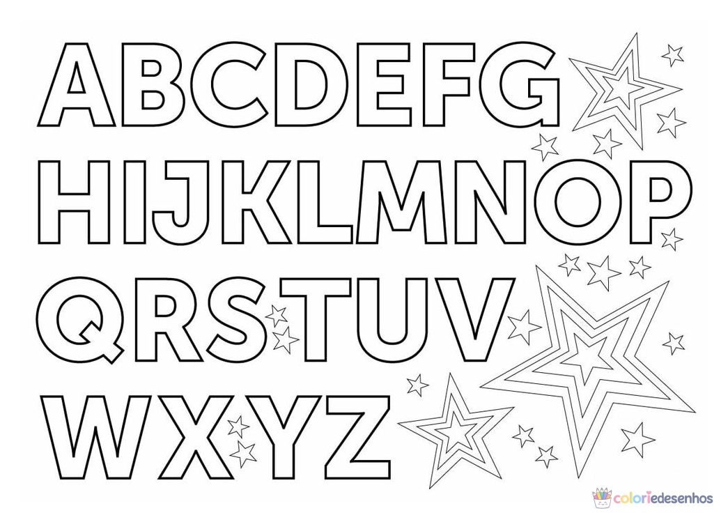Letras (Alfabeto) para colorir