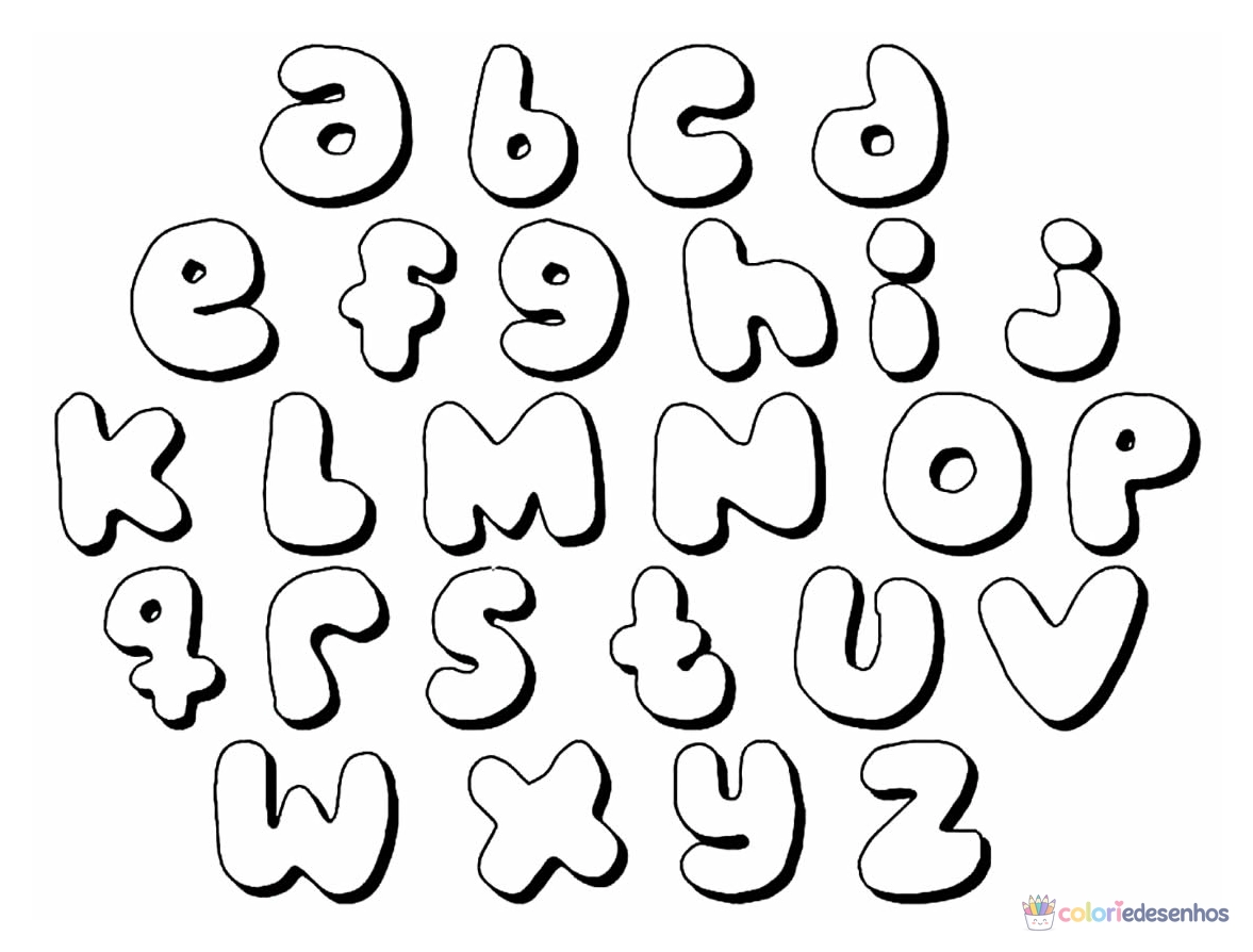 Letras (Alfabeto) para colorir