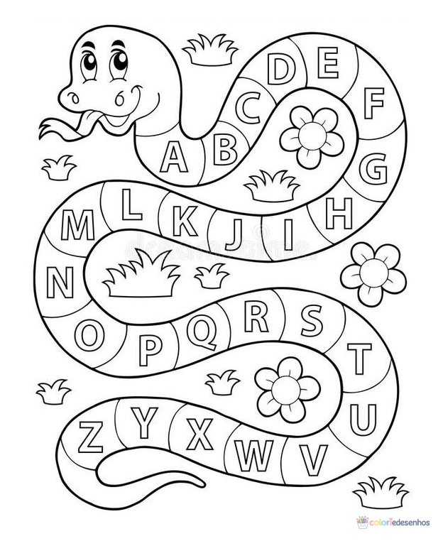 Letras (Alfabeto) para colorir