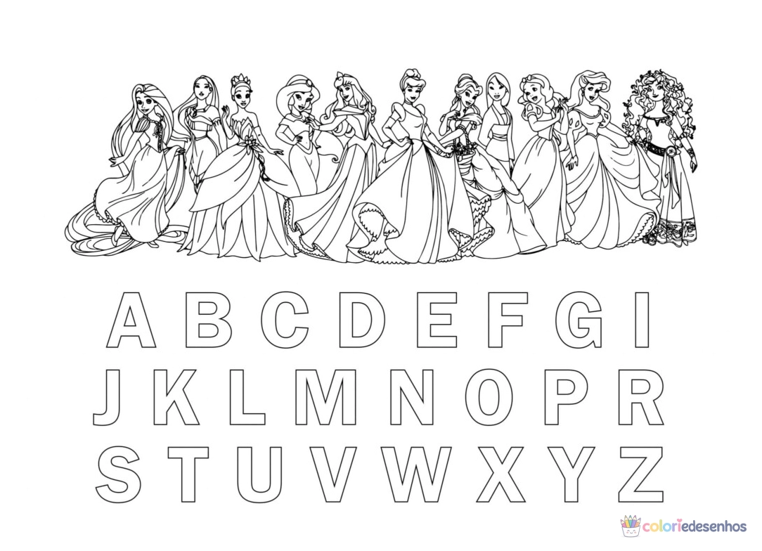 Letras (Alfabeto) para colorir