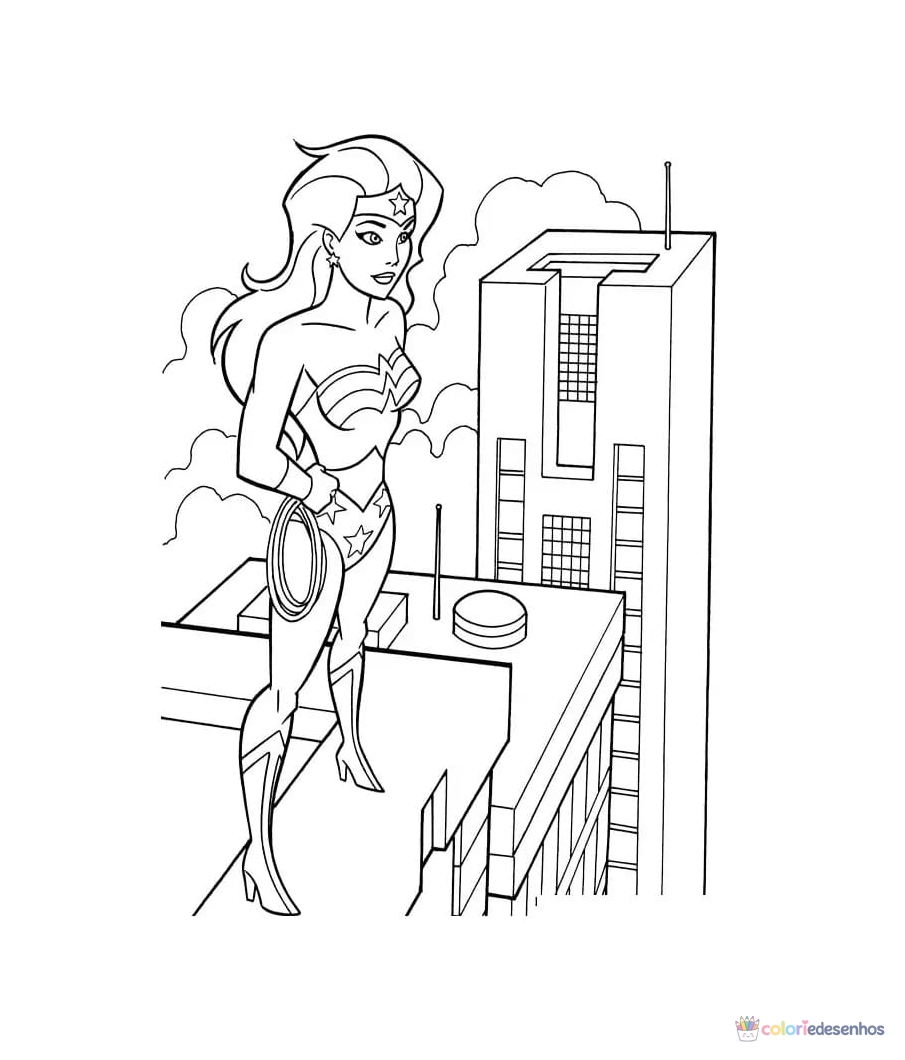Desenhos de Liga da Justiça para colorir