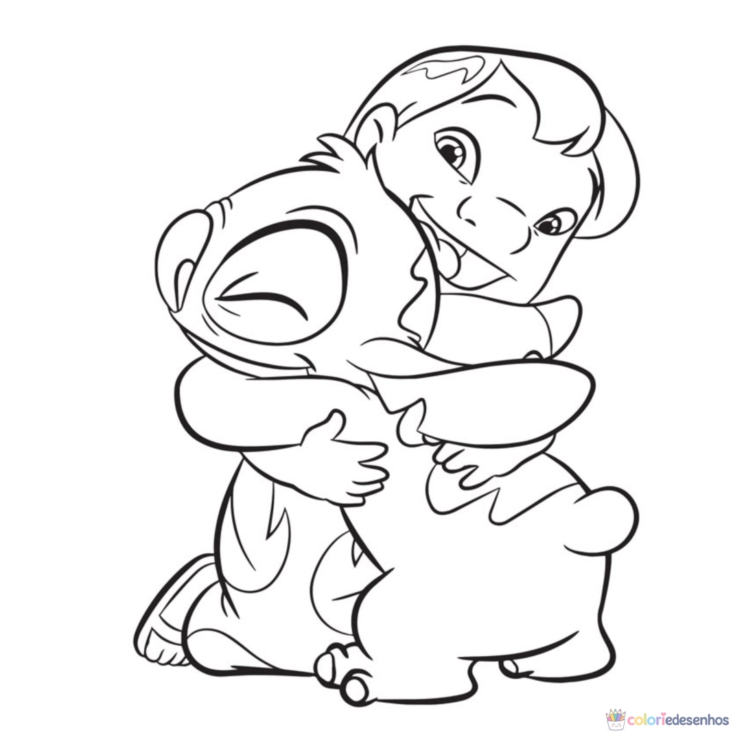 Lilo e Stich para imprimir e colorir para colorir