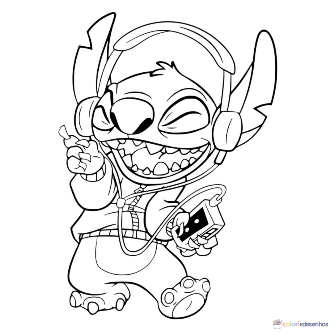 Lilo e Stich para imprimir e colorir para colorir