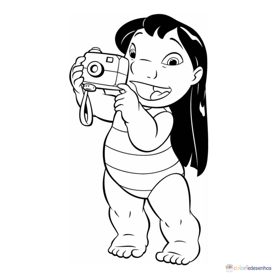 Lilo e Stich para imprimir e colorir para colorir