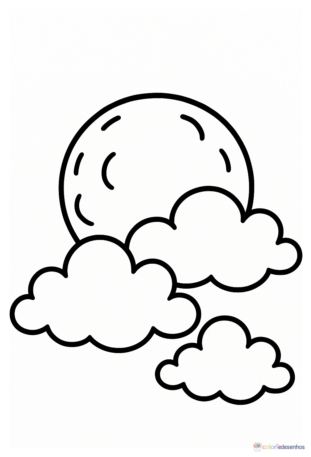 Lua para colorir