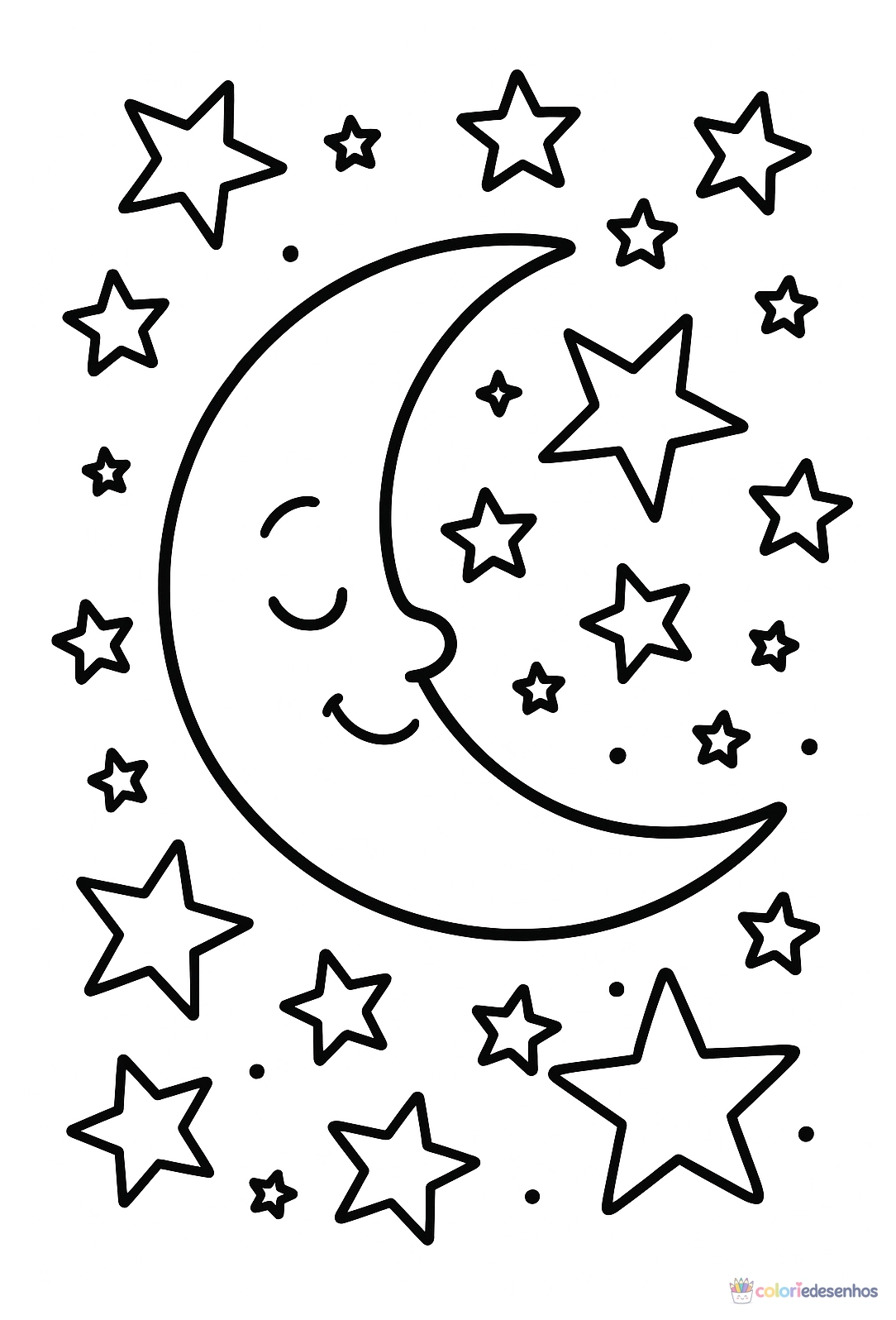 Lua para colorir