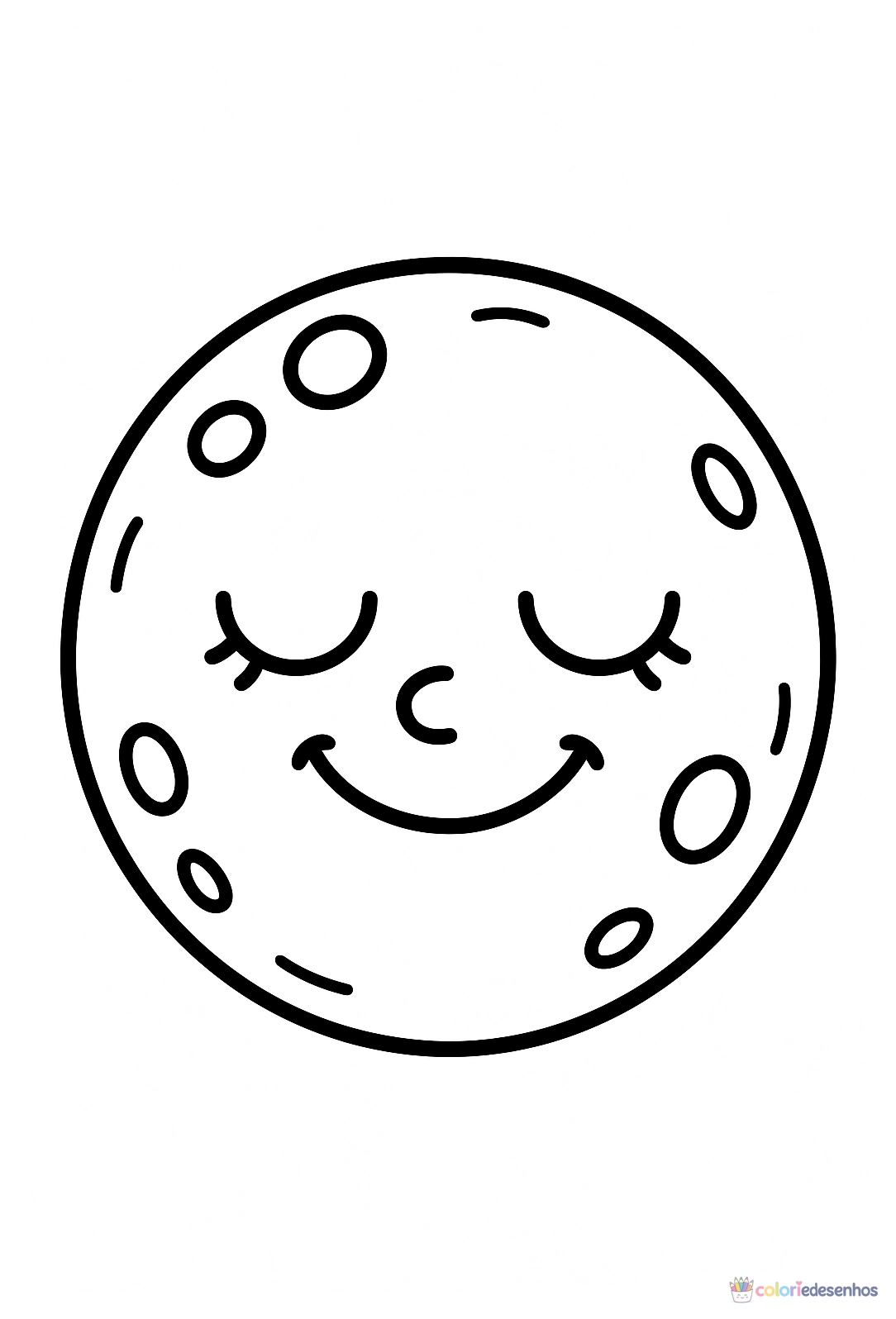 Lua para colorir
