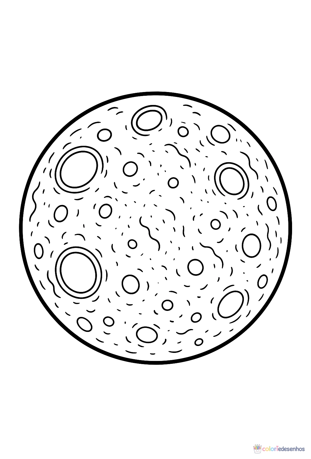 Lua para colorir
