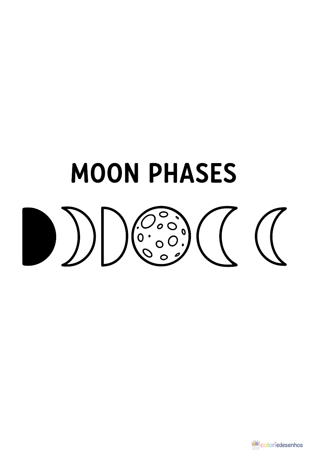 Lua para colorir