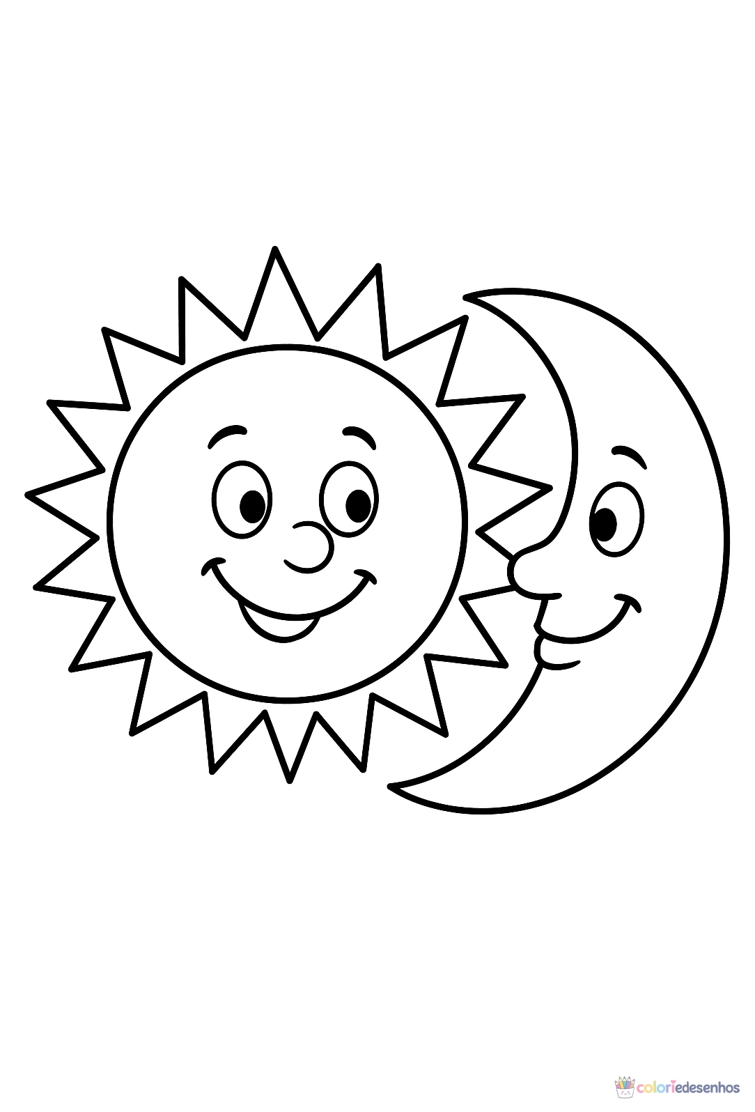 Lua para colorir