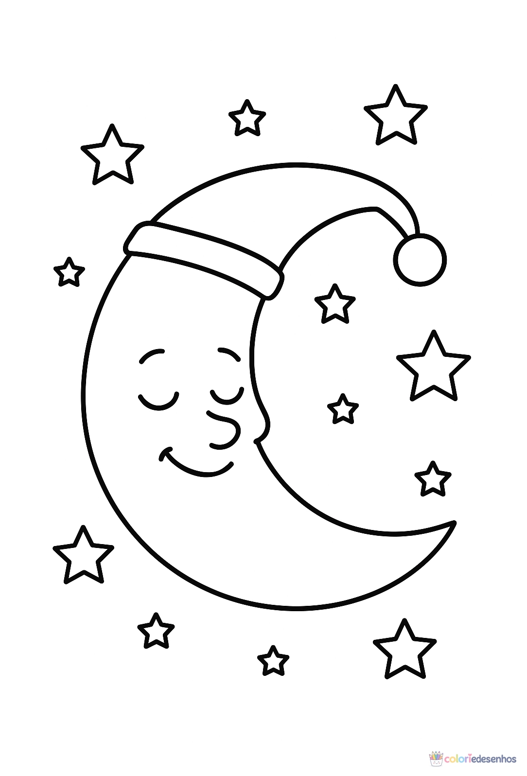 Lua para colorir