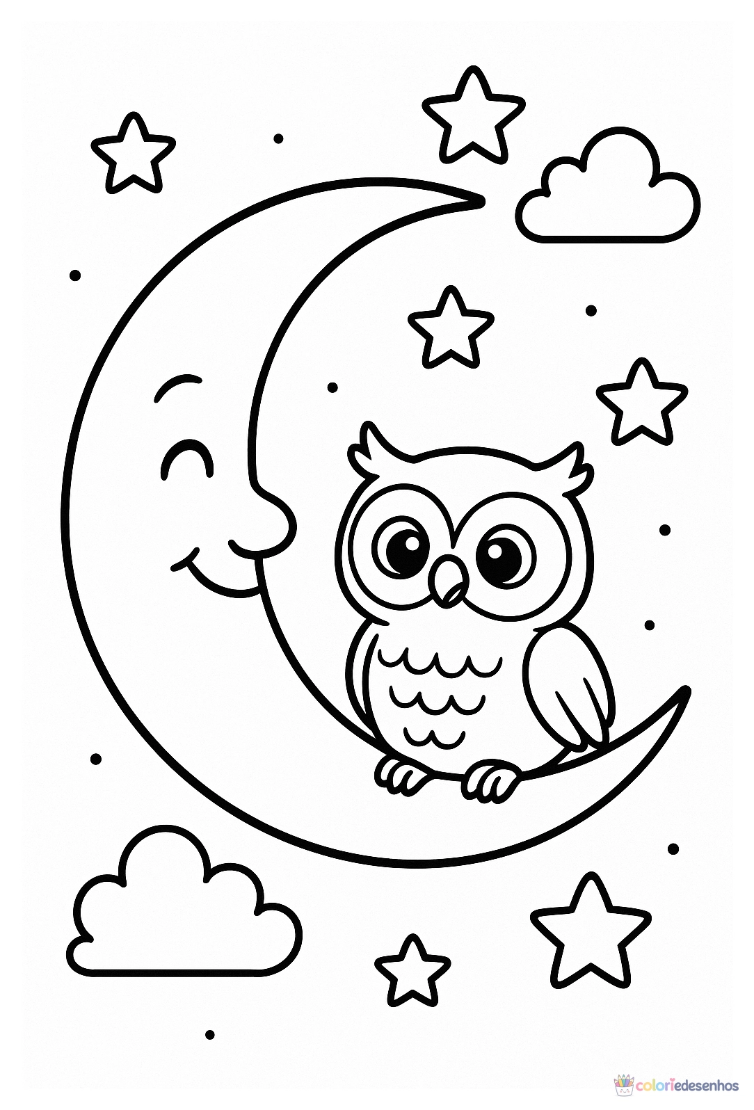 Lua para colorir