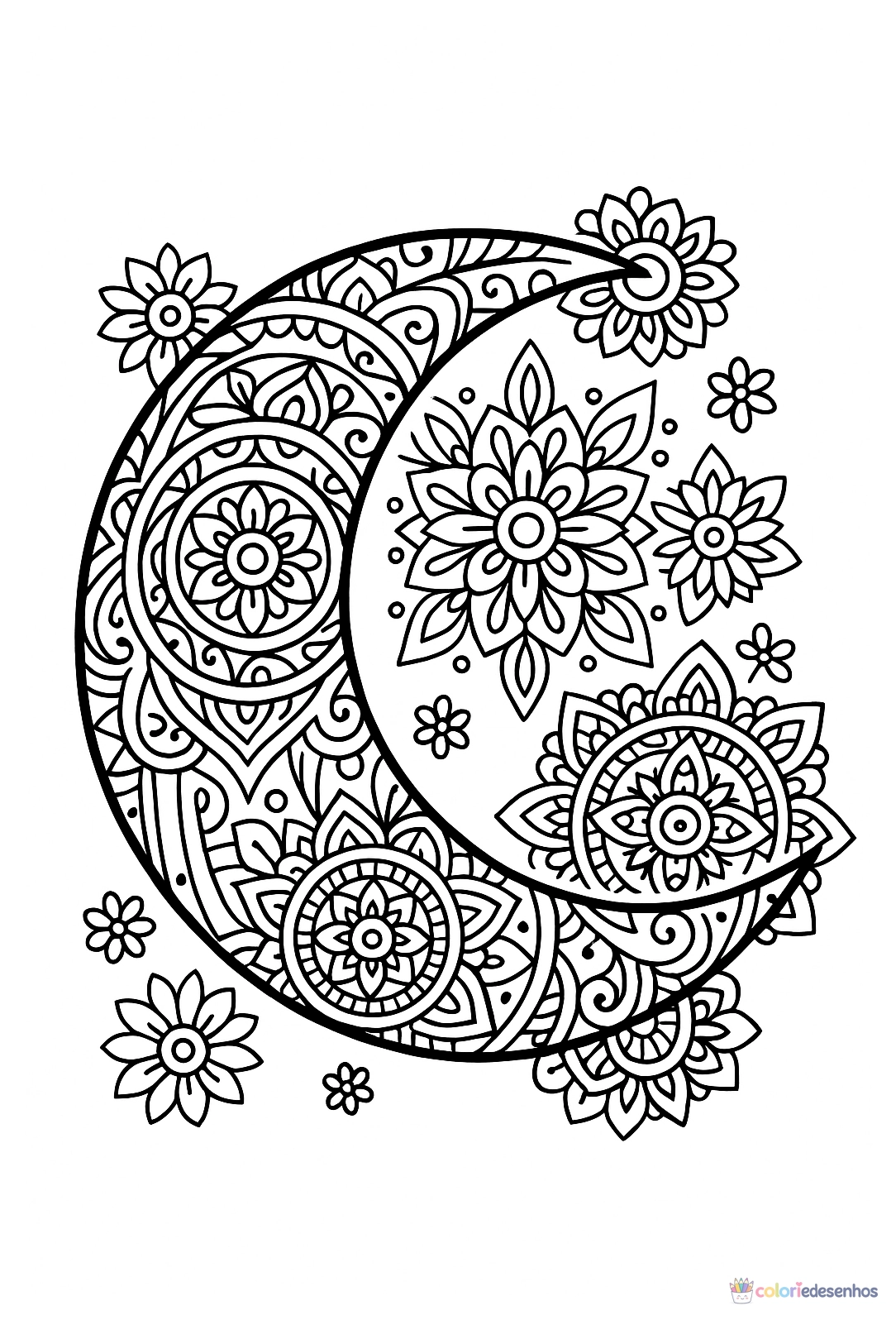 Lua para colorir