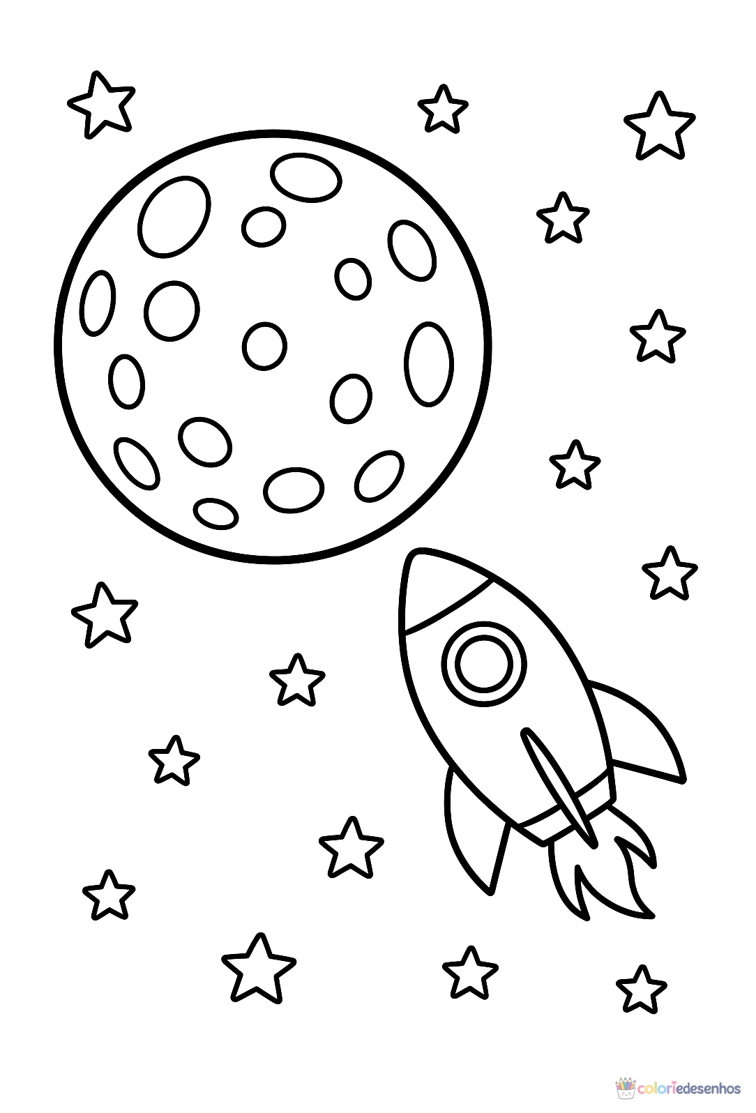 Lua para colorir