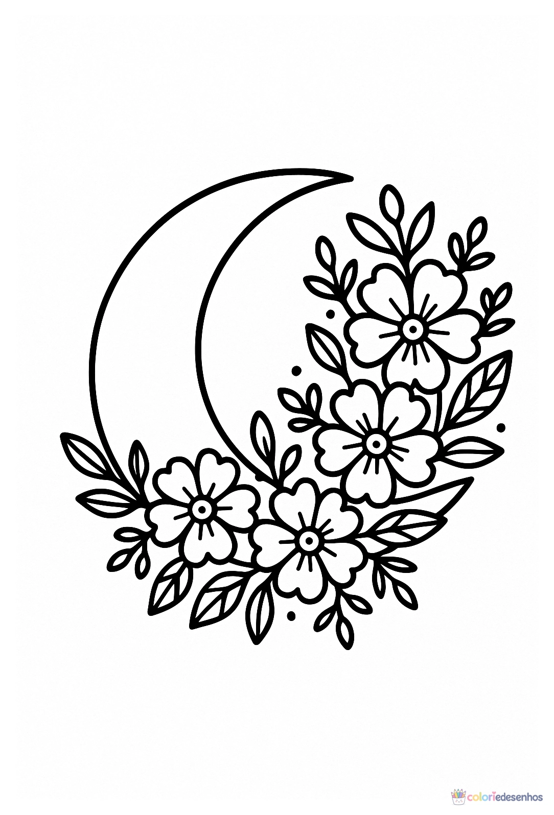 Lua para colorir