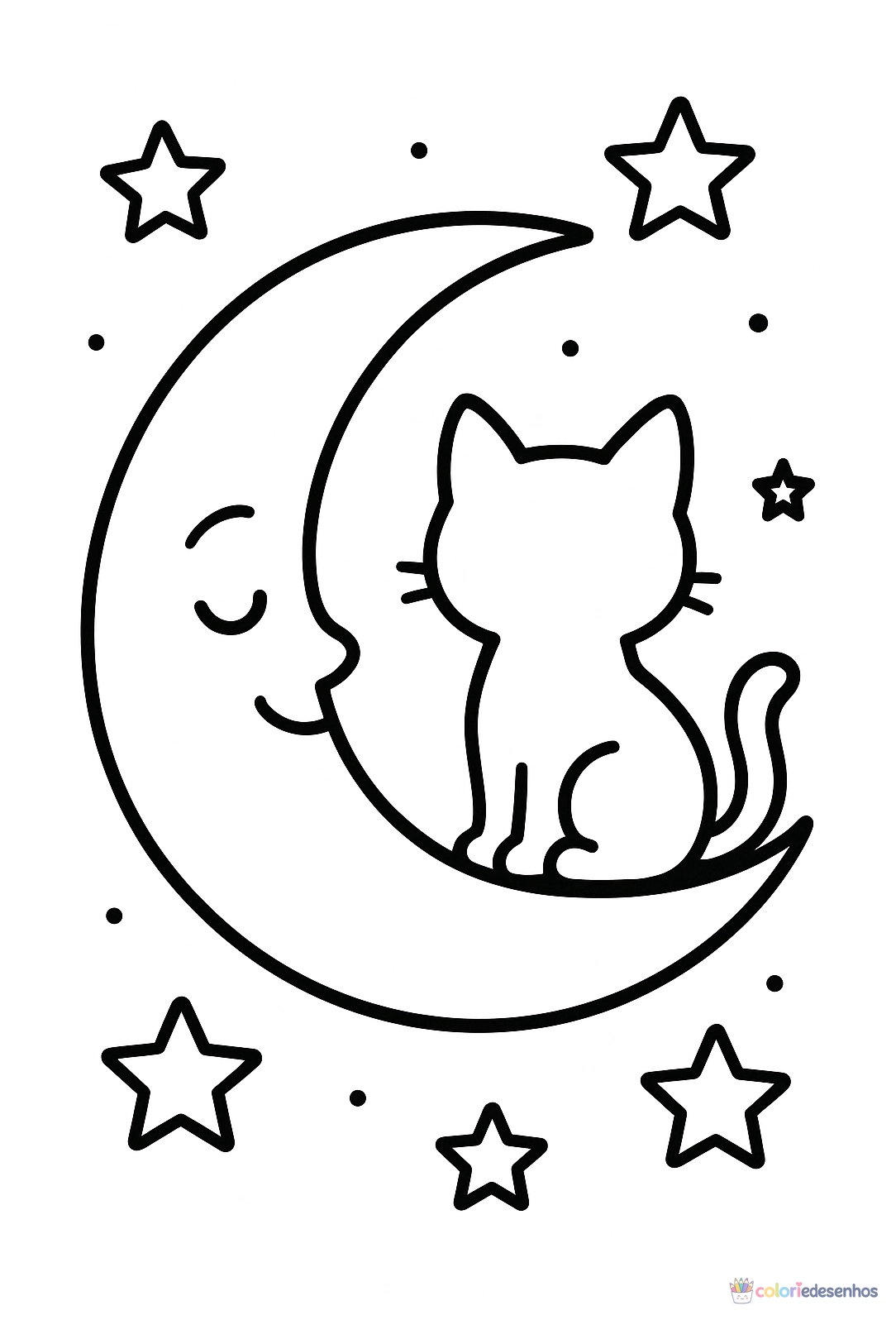 Lua para colorir