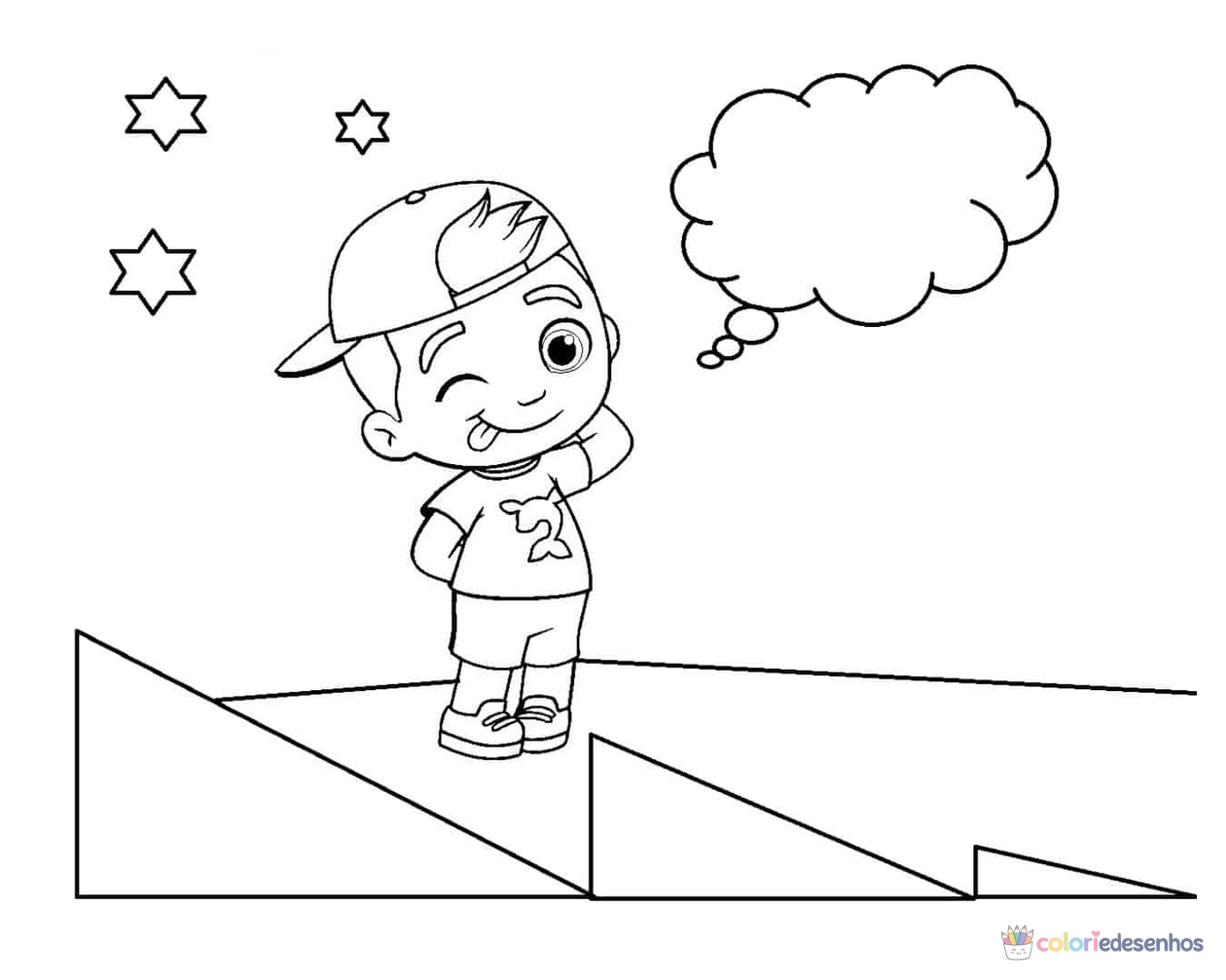 Luccas Neto para colorir