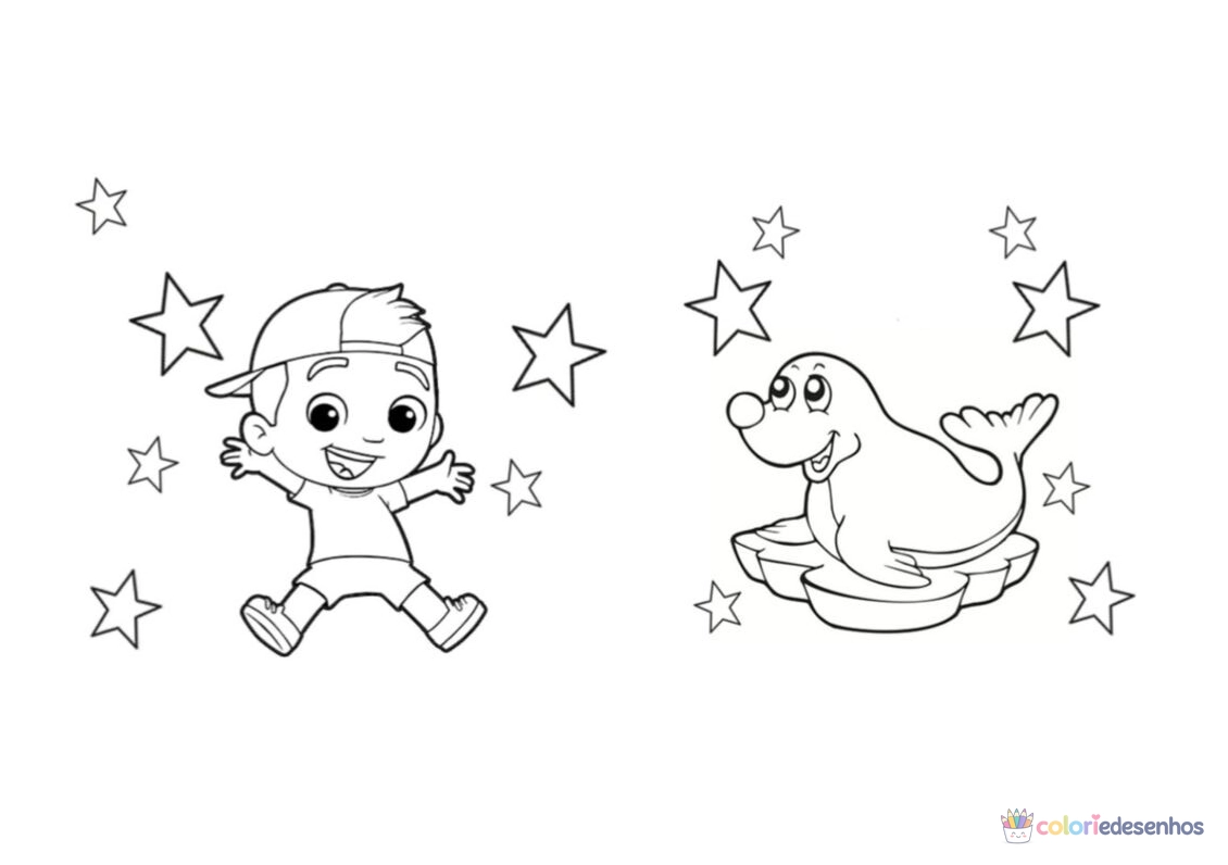 Luccas Neto para colorir