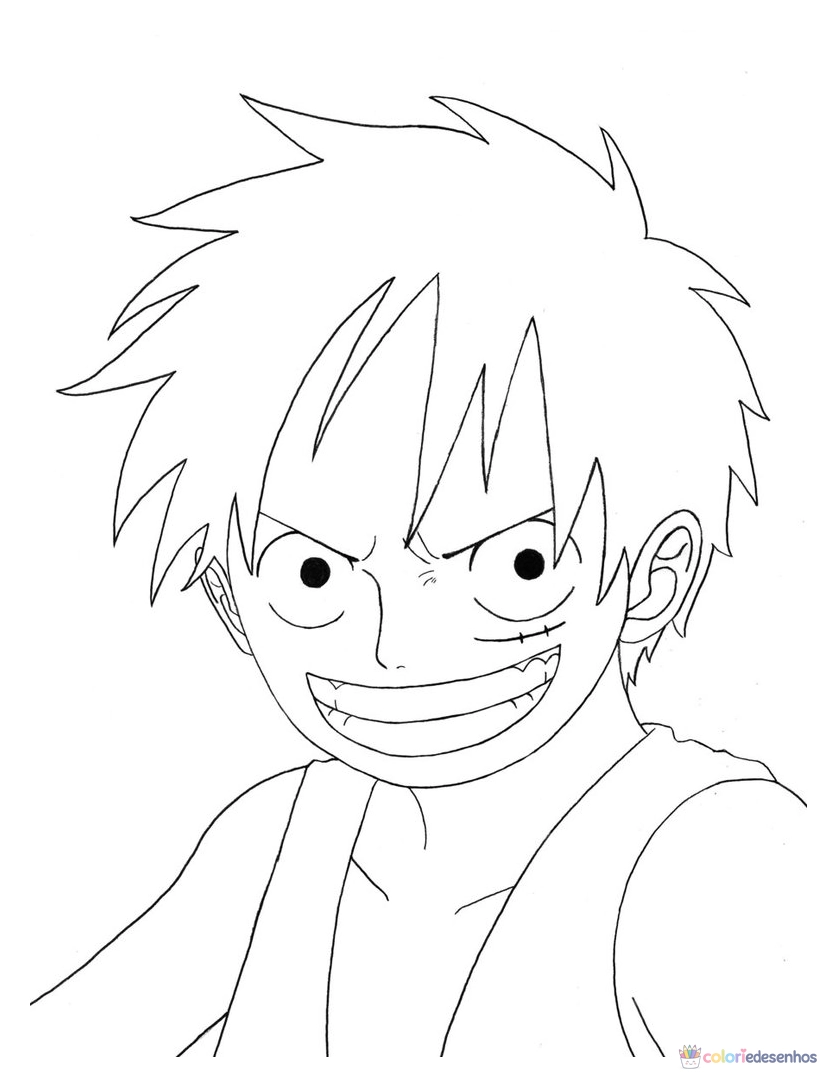 Luffy para colorir