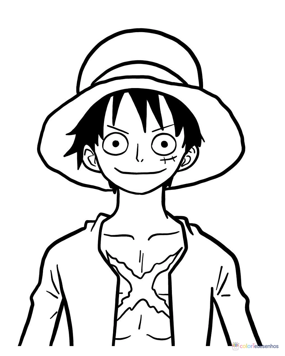 Luffy para colorir
