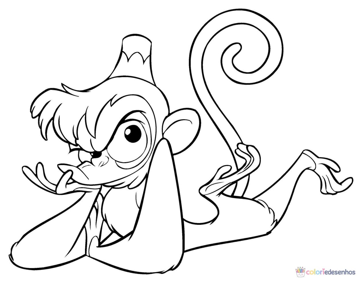 Macacos para colorir