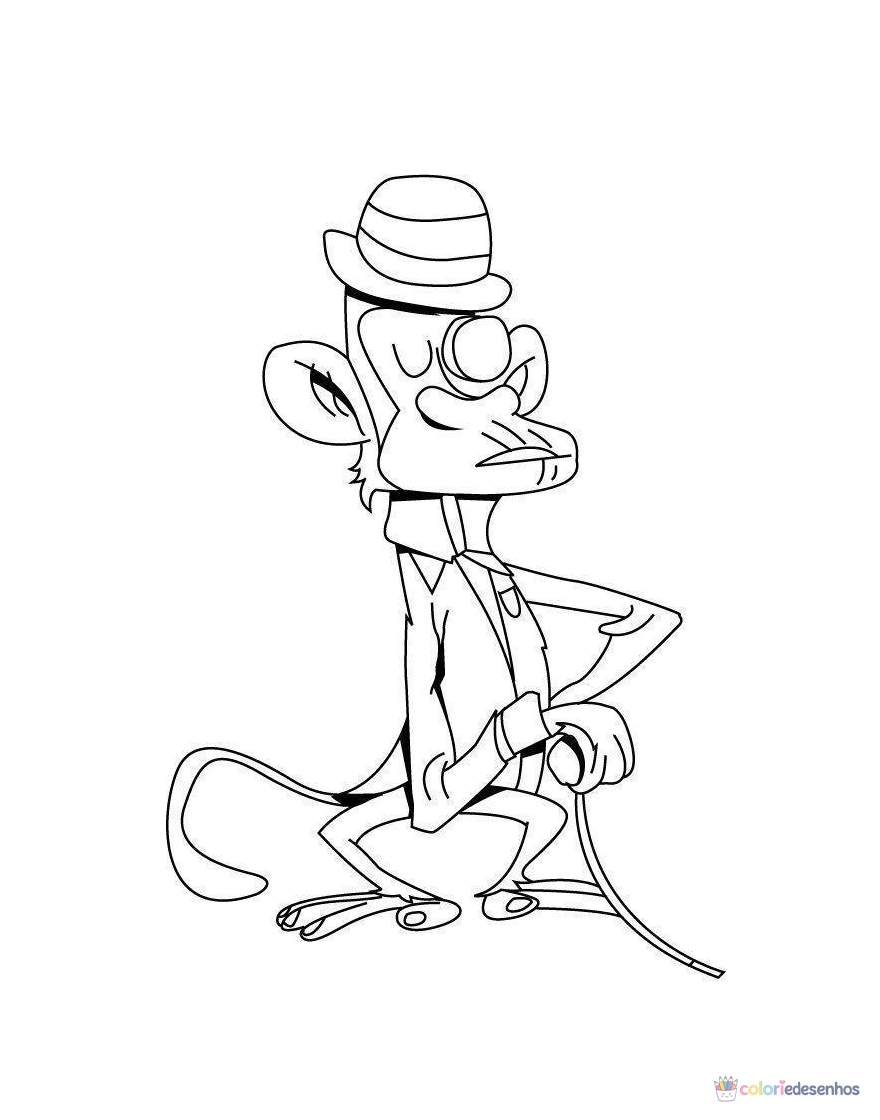 Macacos para colorir