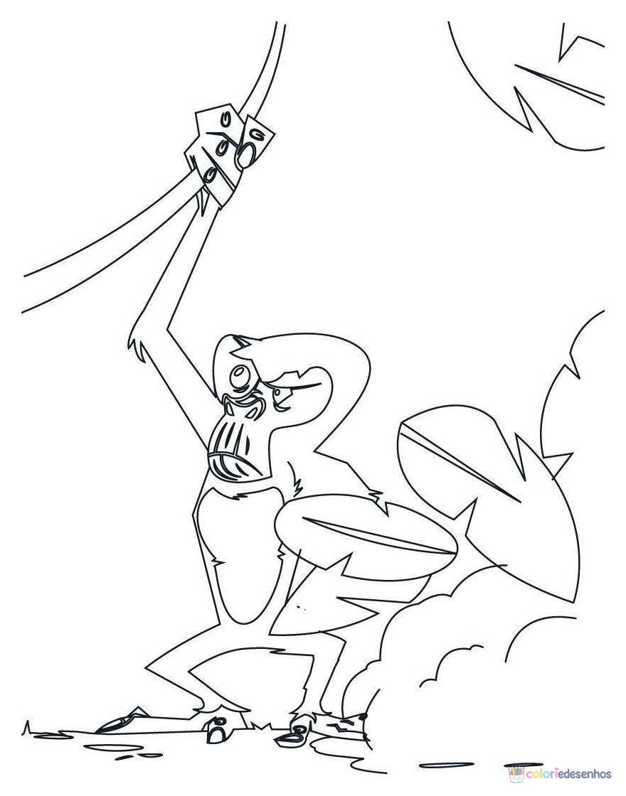 Macacos para colorir