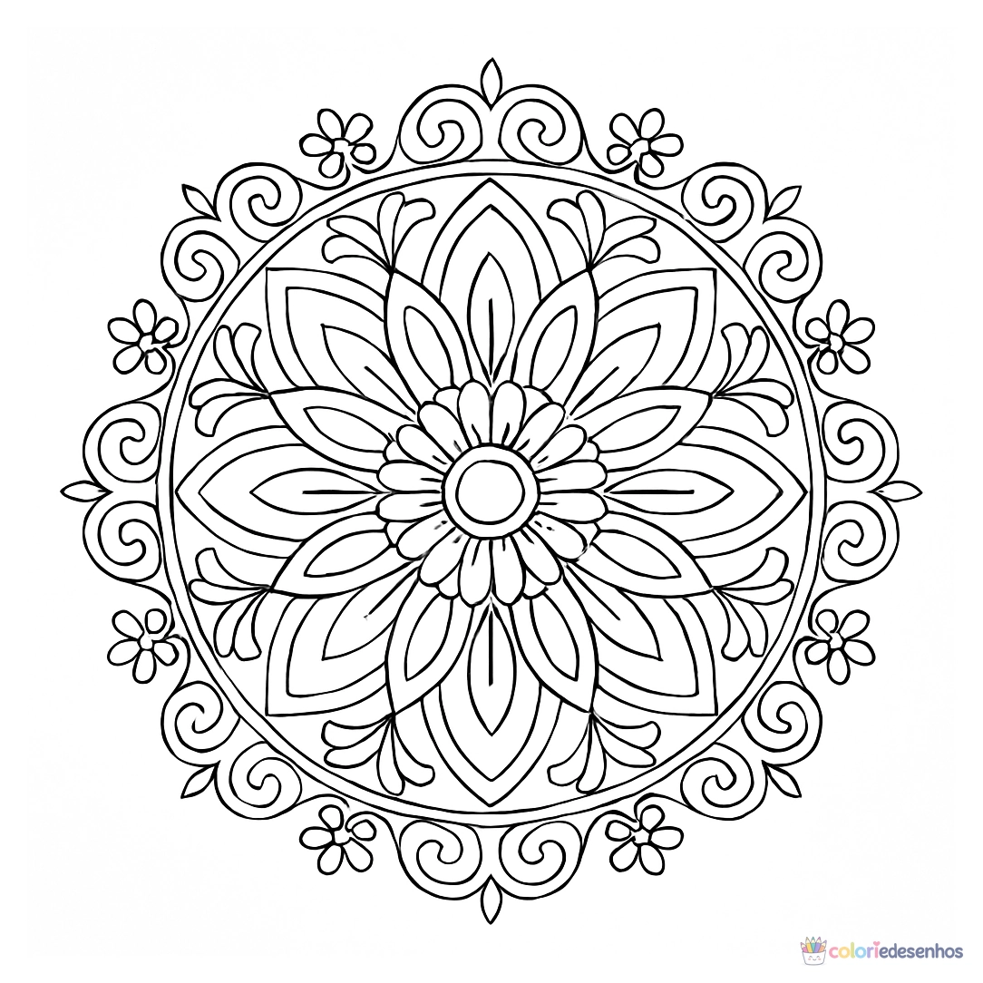 Mandala para colorir