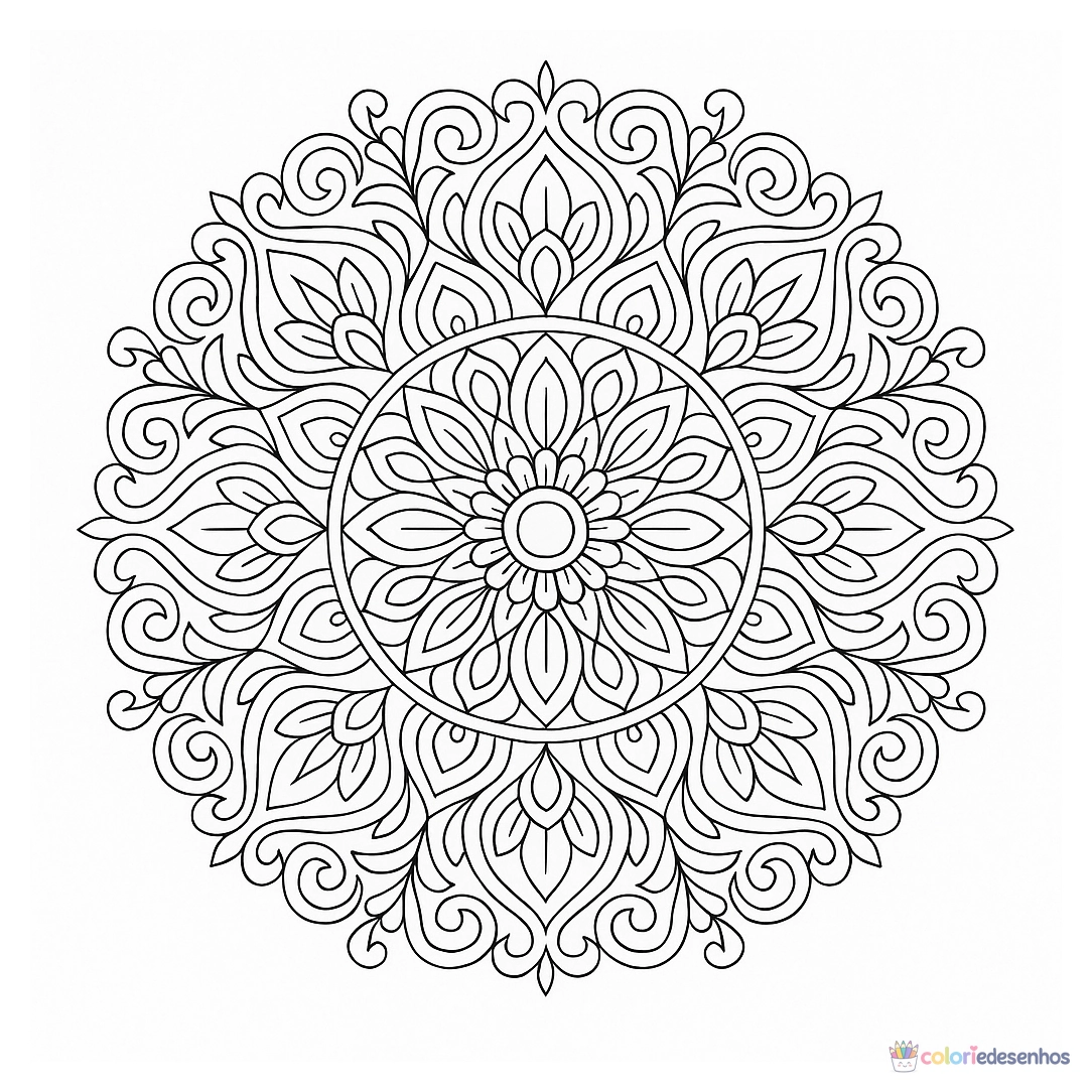 Mandala para colorir