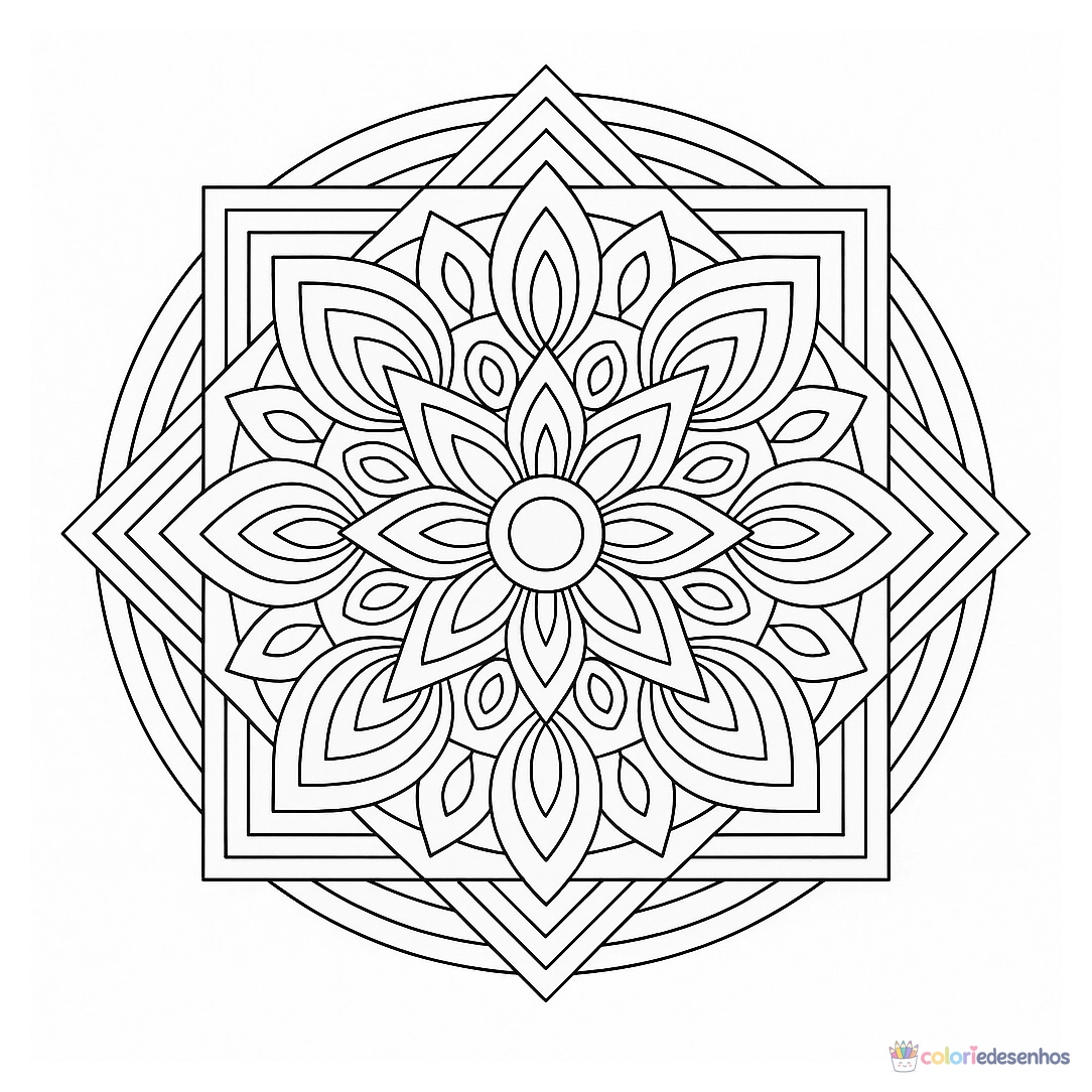 Mandala para colorir