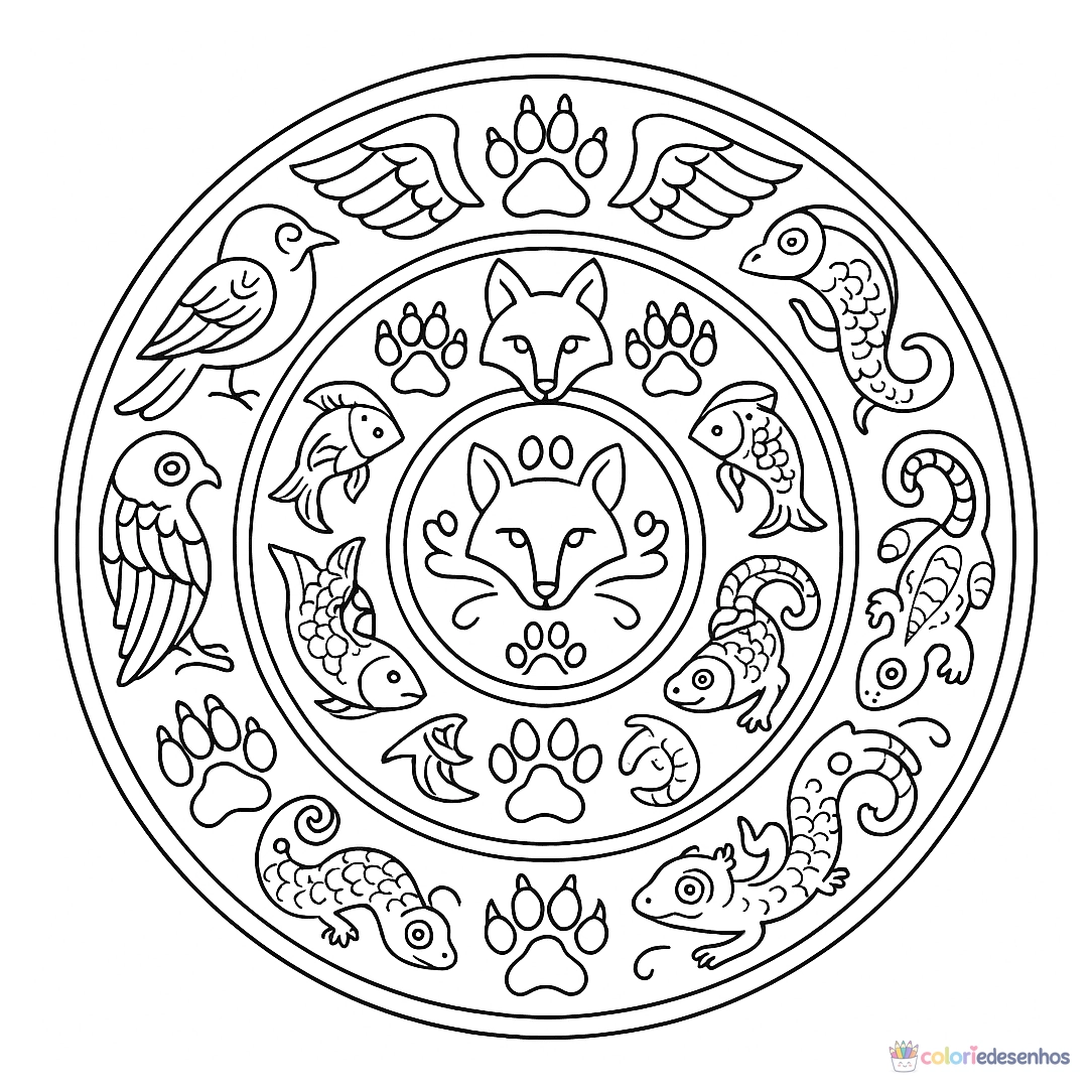 Mandala para colorir