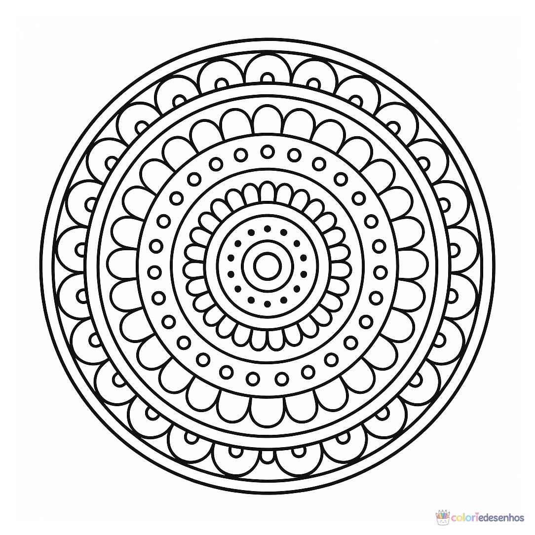 Mandala para colorir
