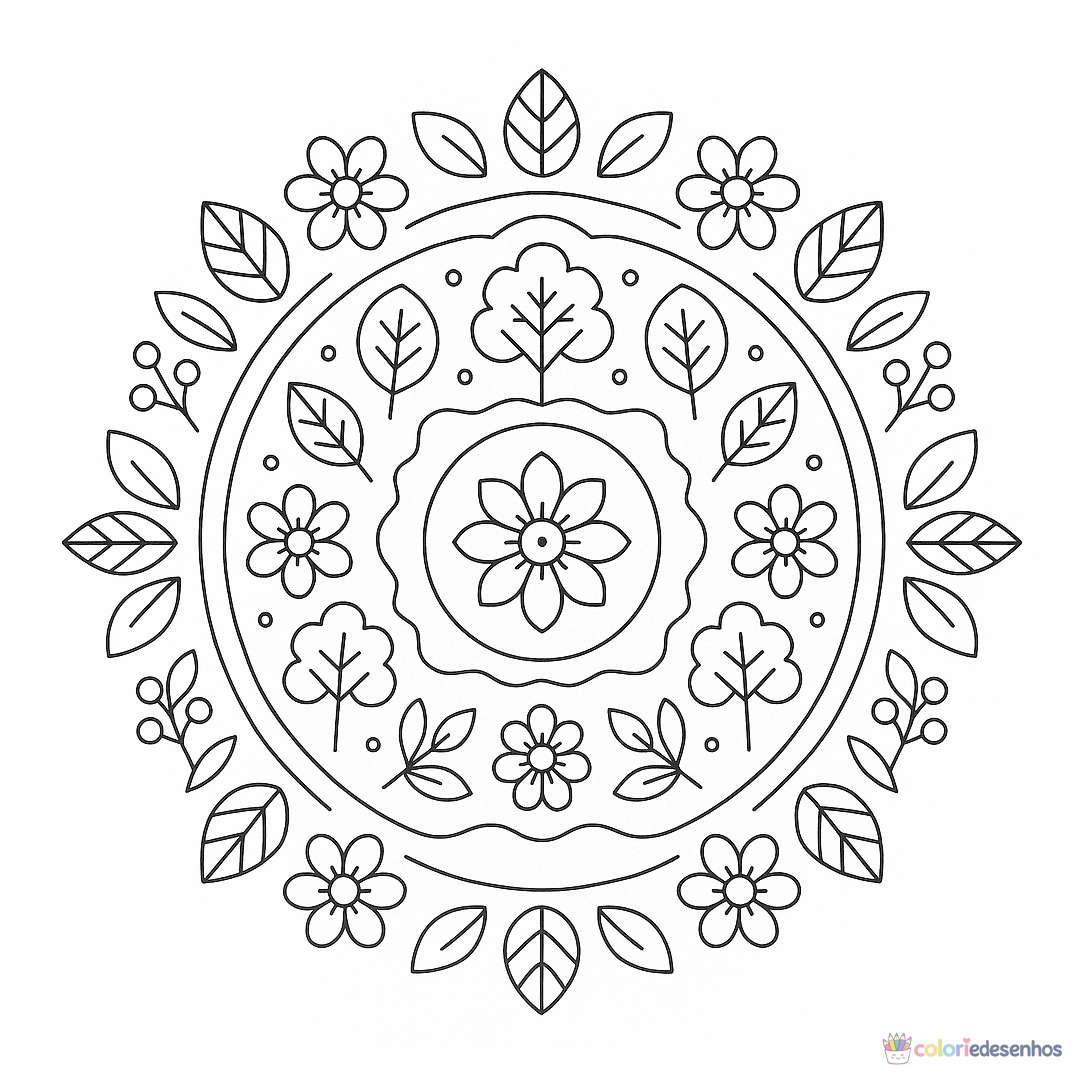 Mandala para colorir