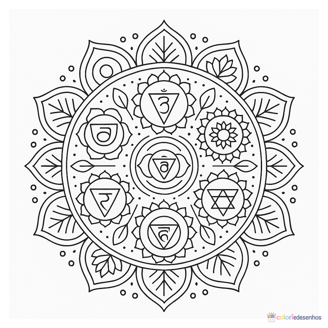 Mandala para colorir