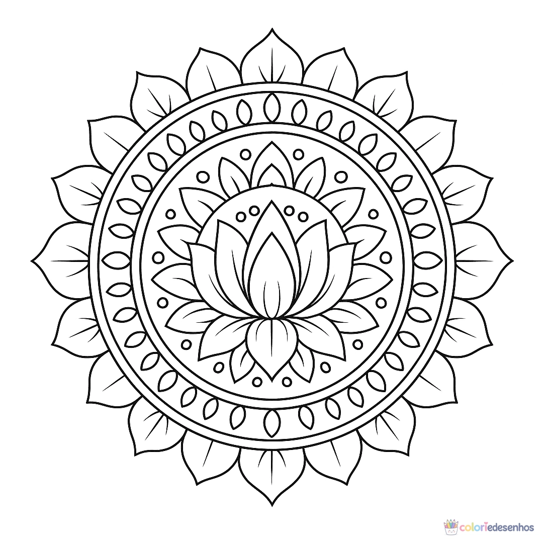 Mandala para colorir