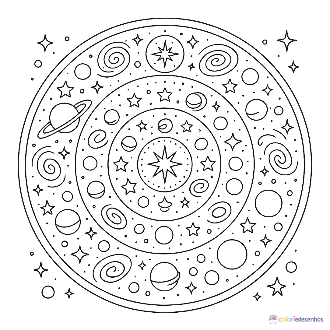 Mandala para colorir