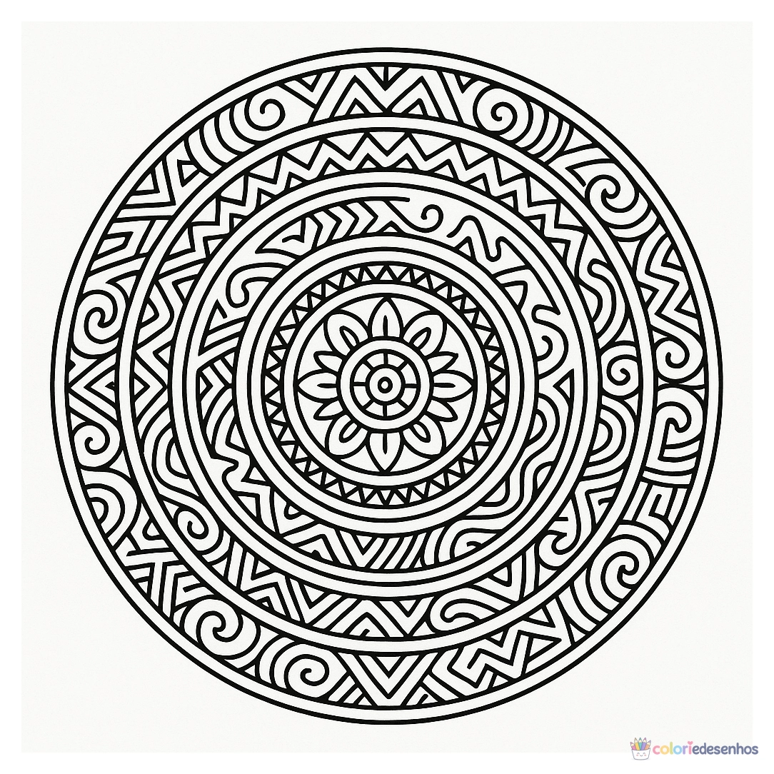 Mandala para colorir