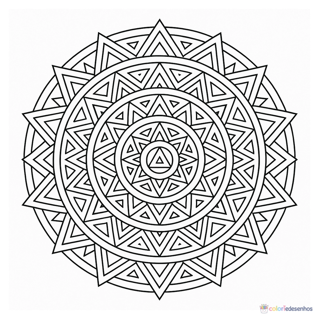 Mandala para colorir