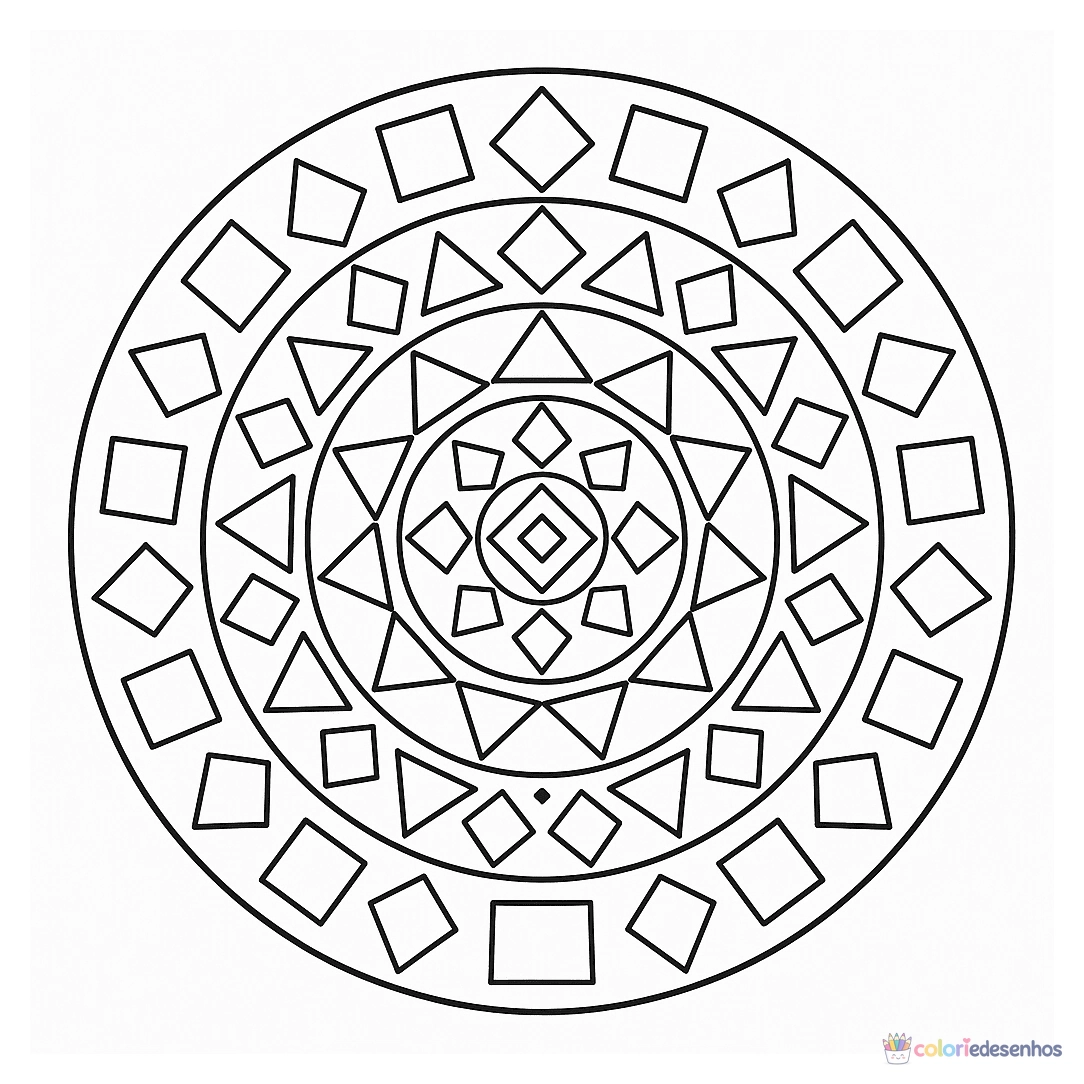 Mandala para colorir