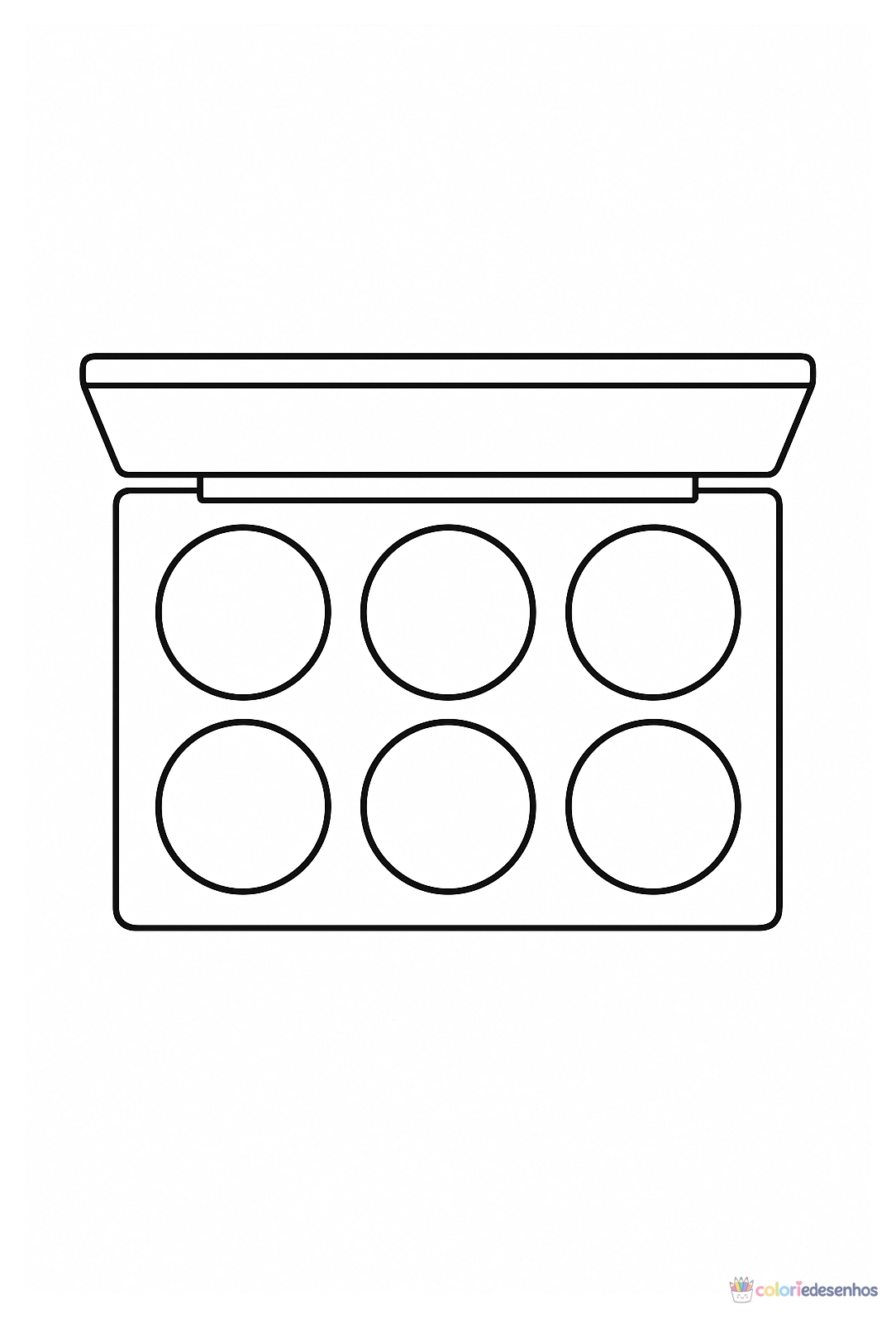 Desenhos de Maquiagem para colorir