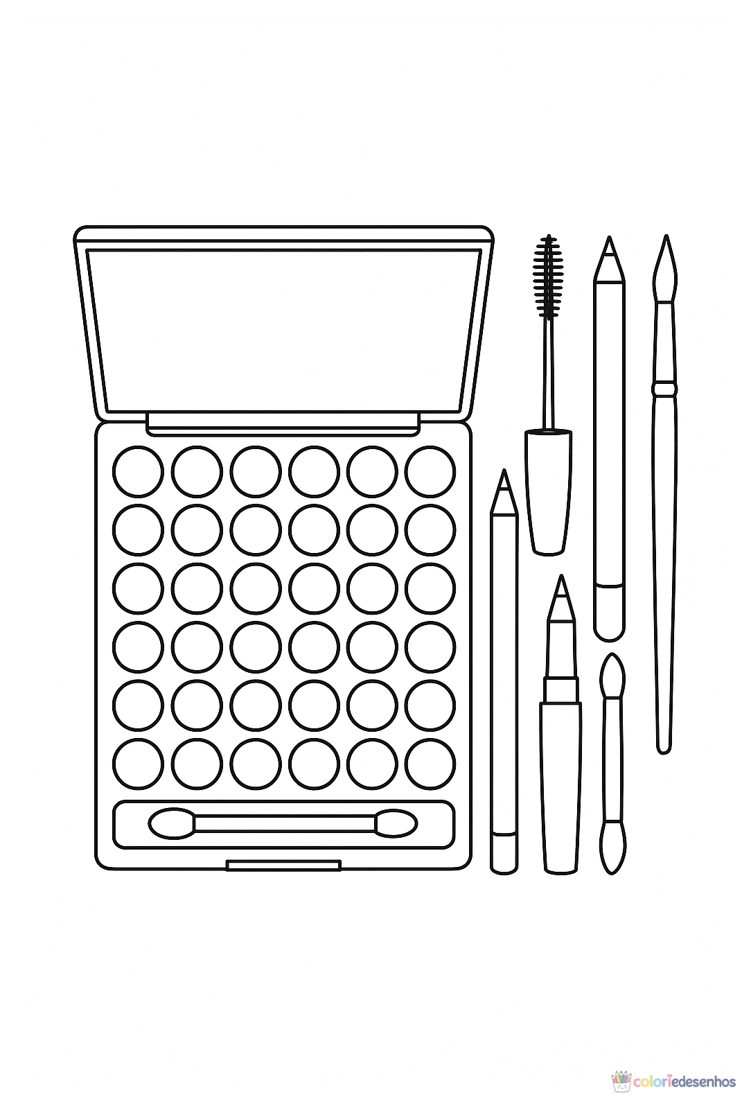 Maquiagem para colorir