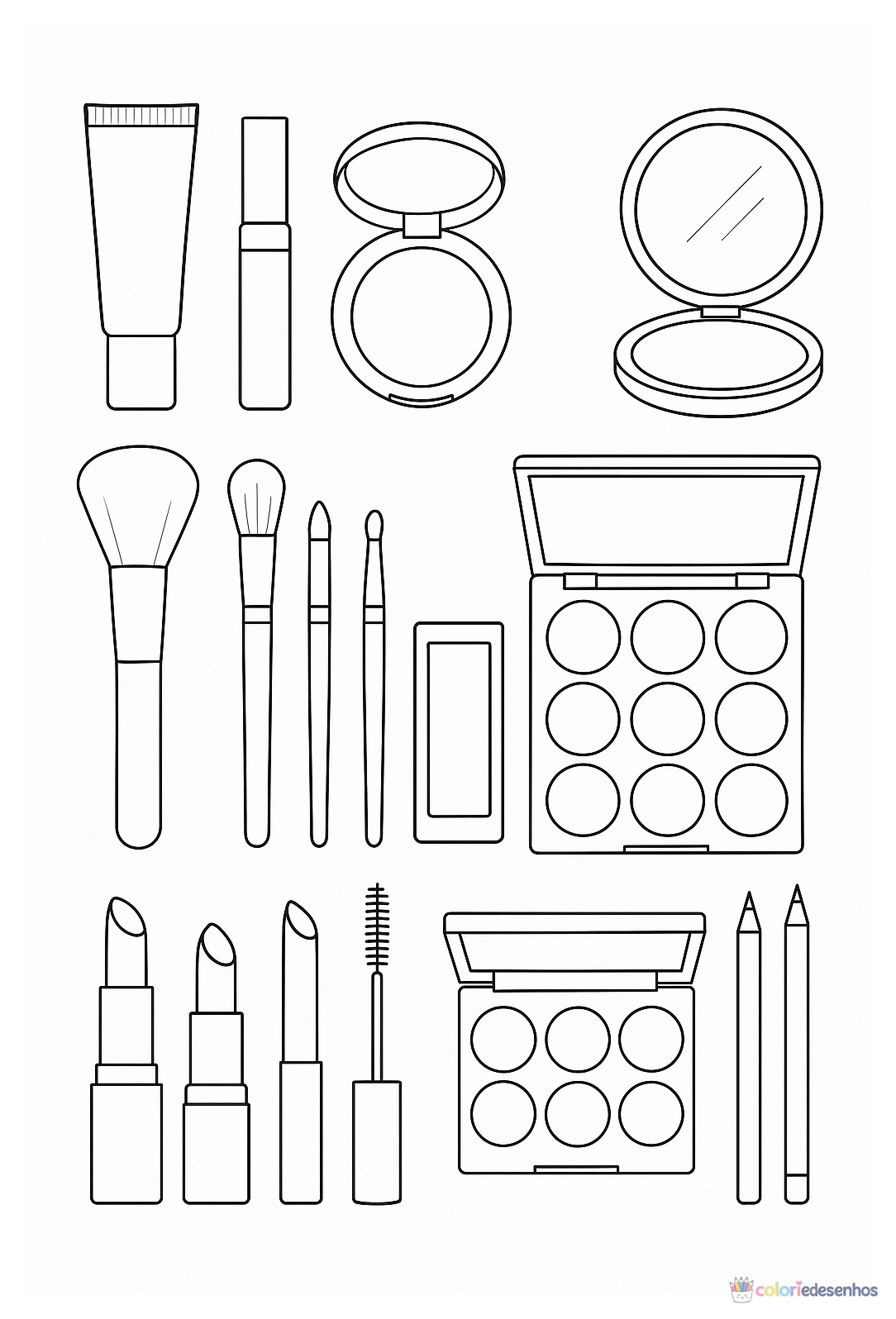 Maquiagem para colorir